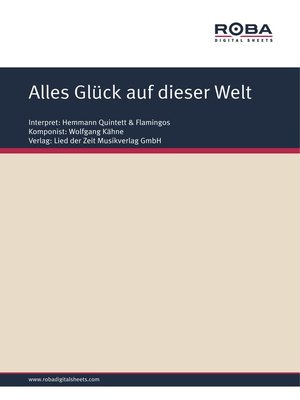 cover image of Alles Glück auf dieser Welt